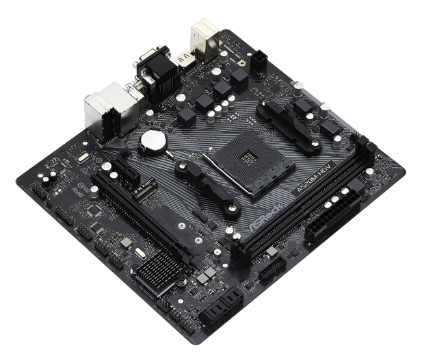 ASROCK Płyta główna A520M-HDV AM4 2DDR4 HDMI/DVI/VGA M.2 mATX - 613680 - zdjęcie 4